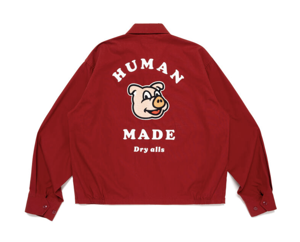 【APAIR】預購 HUMAN MADE DRIZZLER JACKET 小豬 黑 深藍 紅 教練外套 防風外套