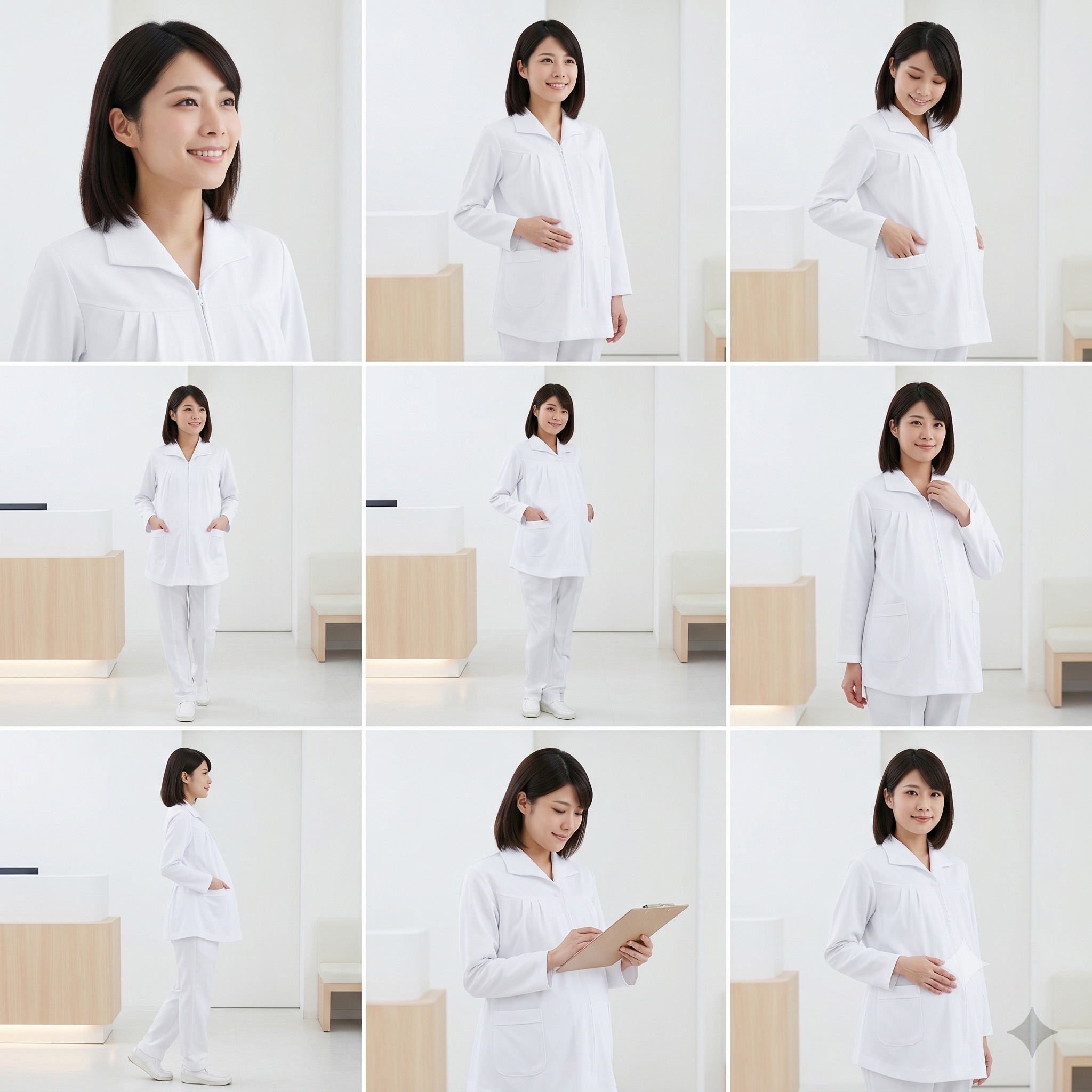 2725 護士服孕婦褲裝