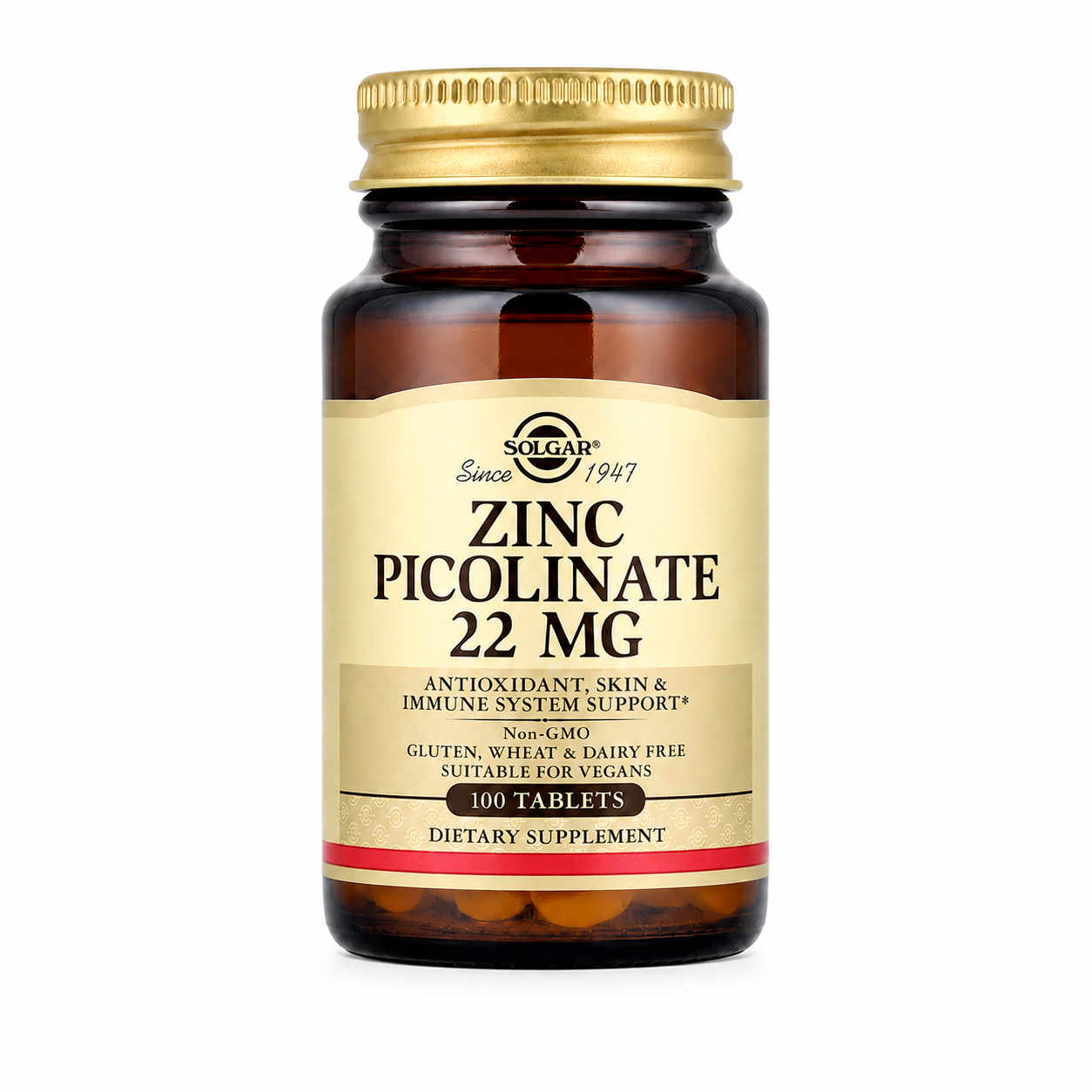 【iHerb】任兩件免運 Solgar Zinc picolinate 吡啶甲酸鋅 22mg100片