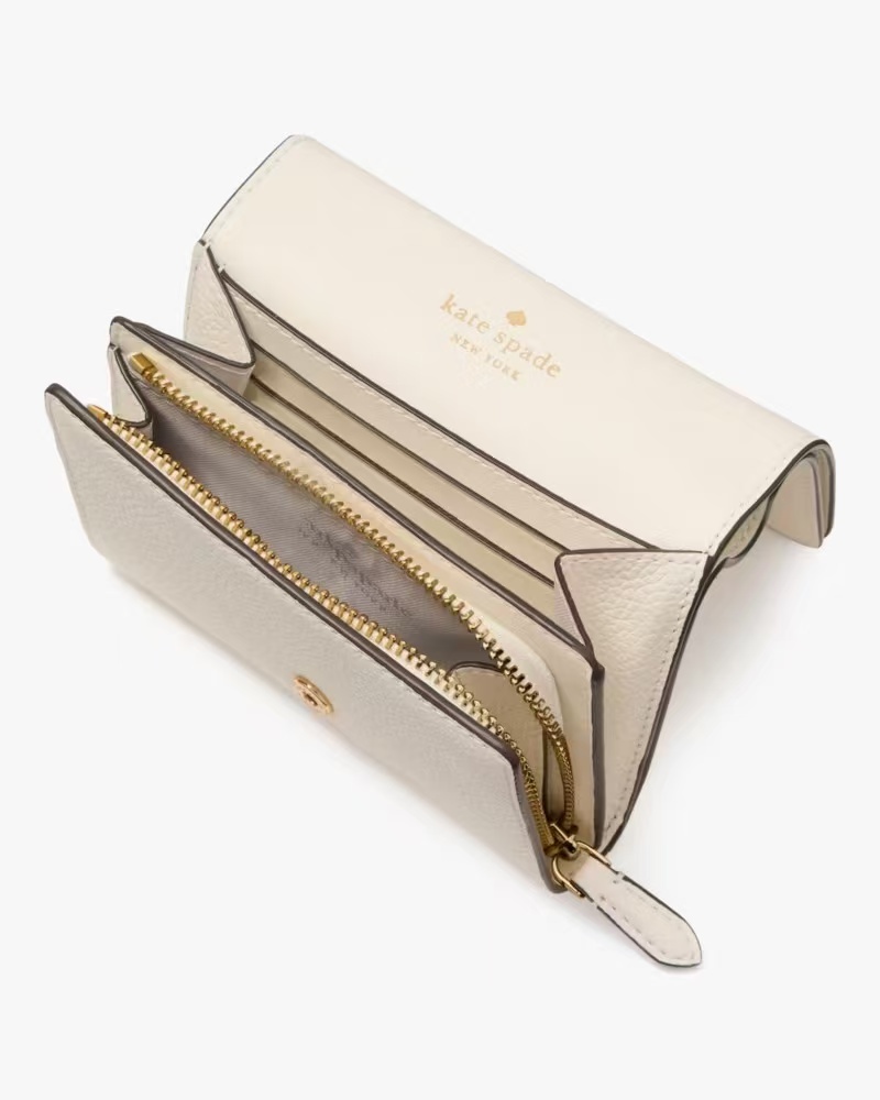 【預購】Kate Spade H080775 Kayla Small L型拉鍊短銀包