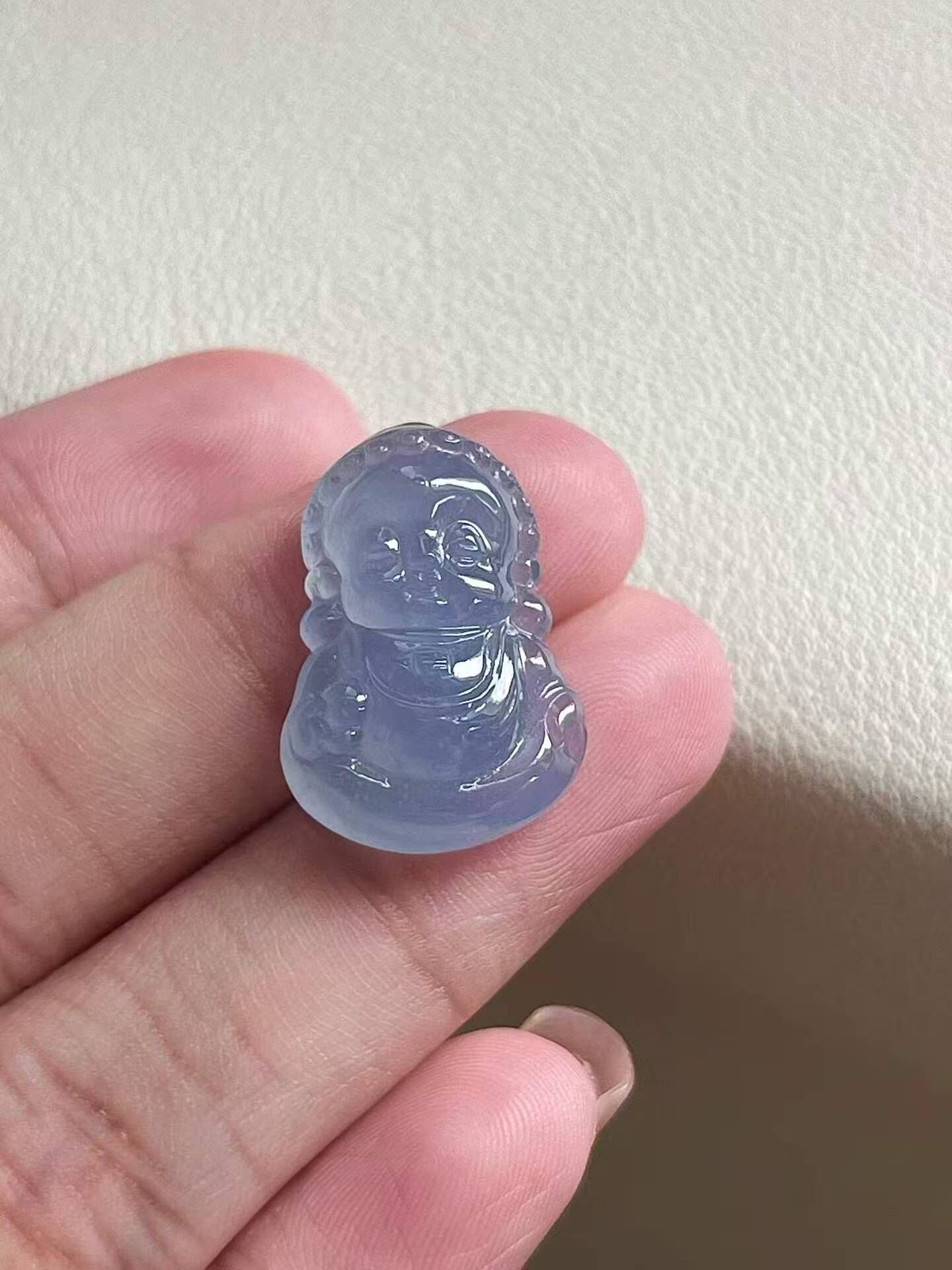 翡翠紫羅蘭寶寶佛,天然翡翠A玉, 緬甸玉, Jade, Jadeite