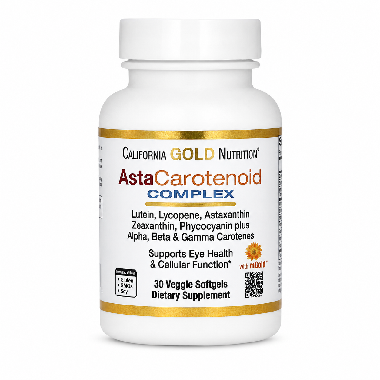 【iHerb】Califomia Gold Nutrition  AstaCarotenoid 葉黃素 番茄紅素 蝦青素 30粒