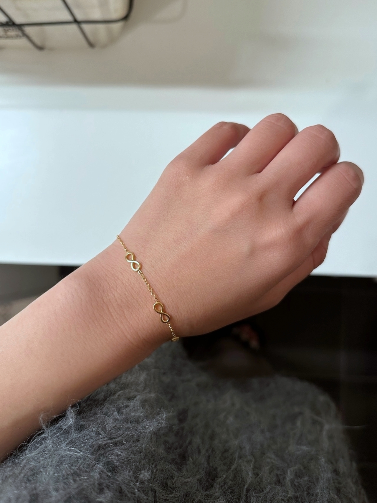 SS infinity bracelet