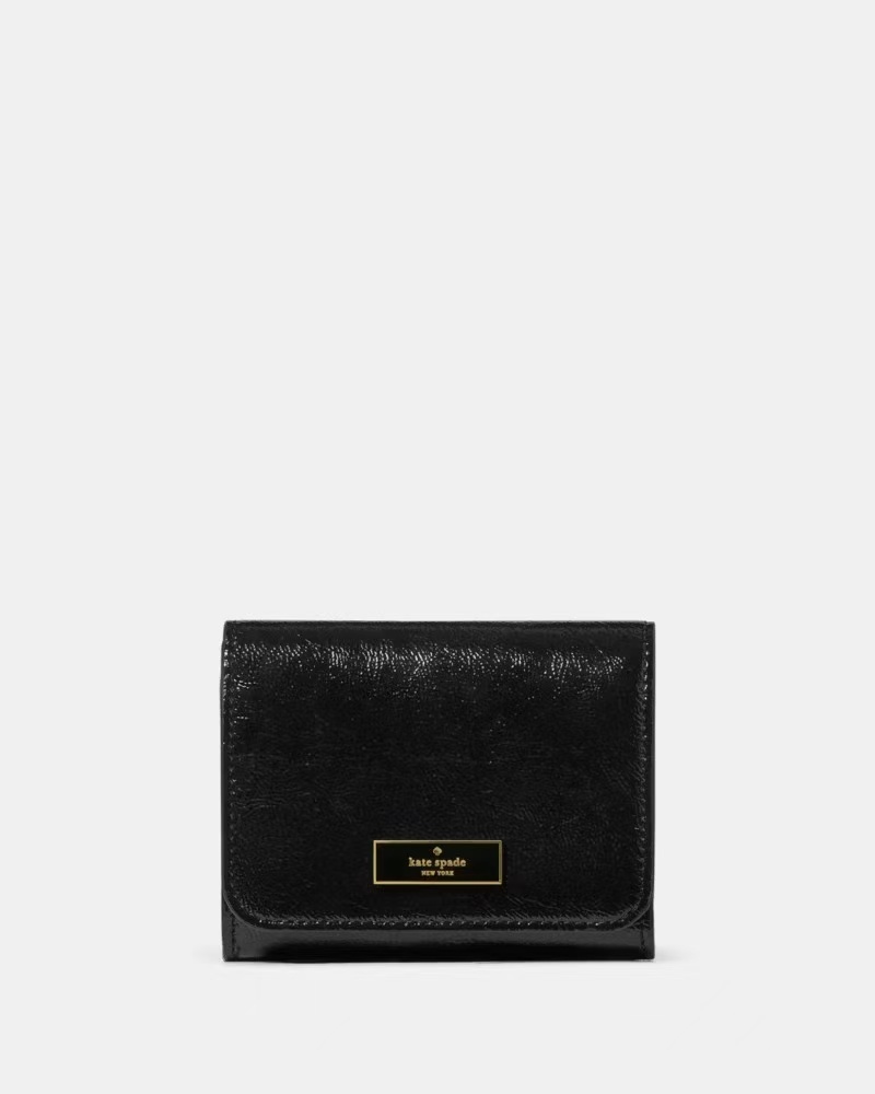 【預購】Kate Spade H080776 Bridget 漆皮小型L型拉鍊短銀包