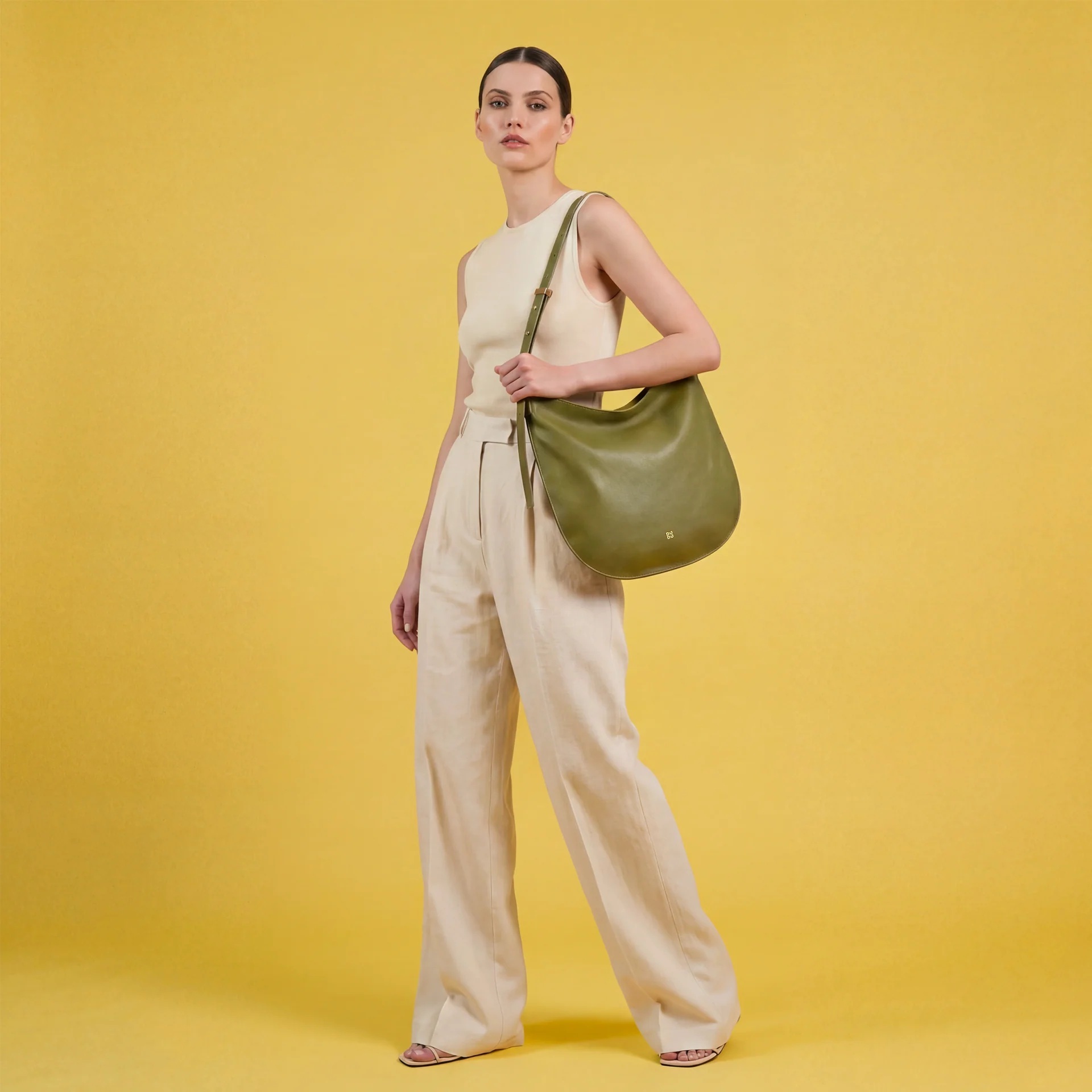 Dudu Leather bag - Sylvie 534-6031-51 Olive Green