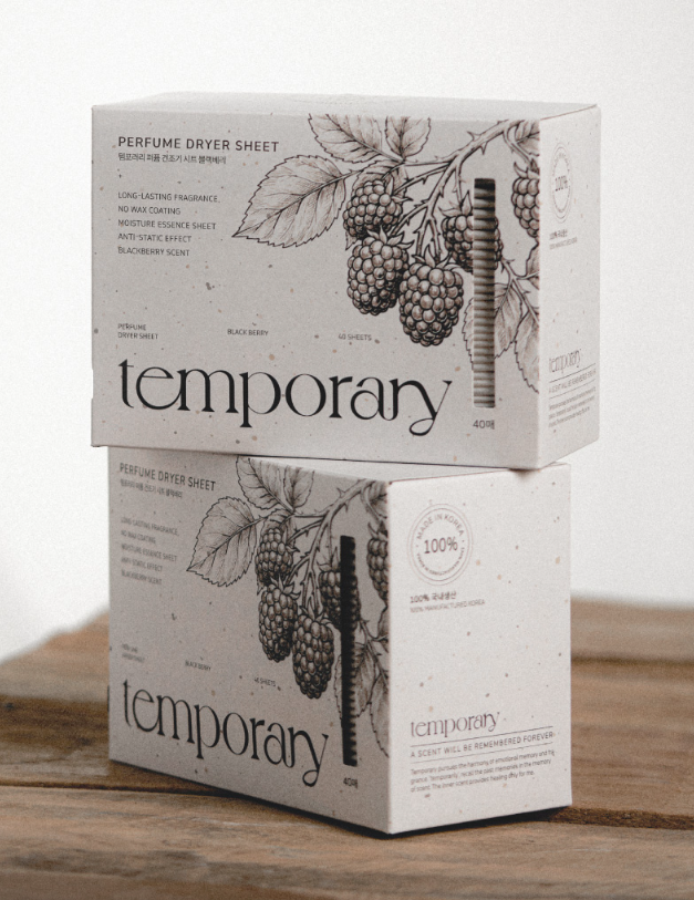 (預購商品) TEMPORARY 柔軟香氛烘衣紙 40入