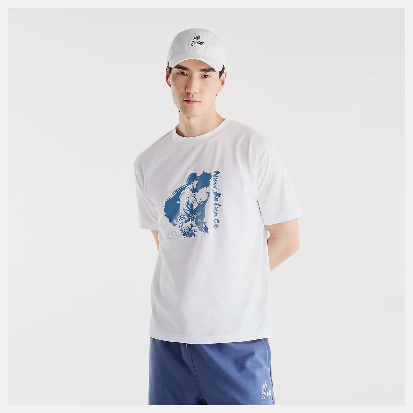 NEW BALANCE 短T NB 白色 大谷翔平 短袖 上衣 男 MT62W3EEWT
