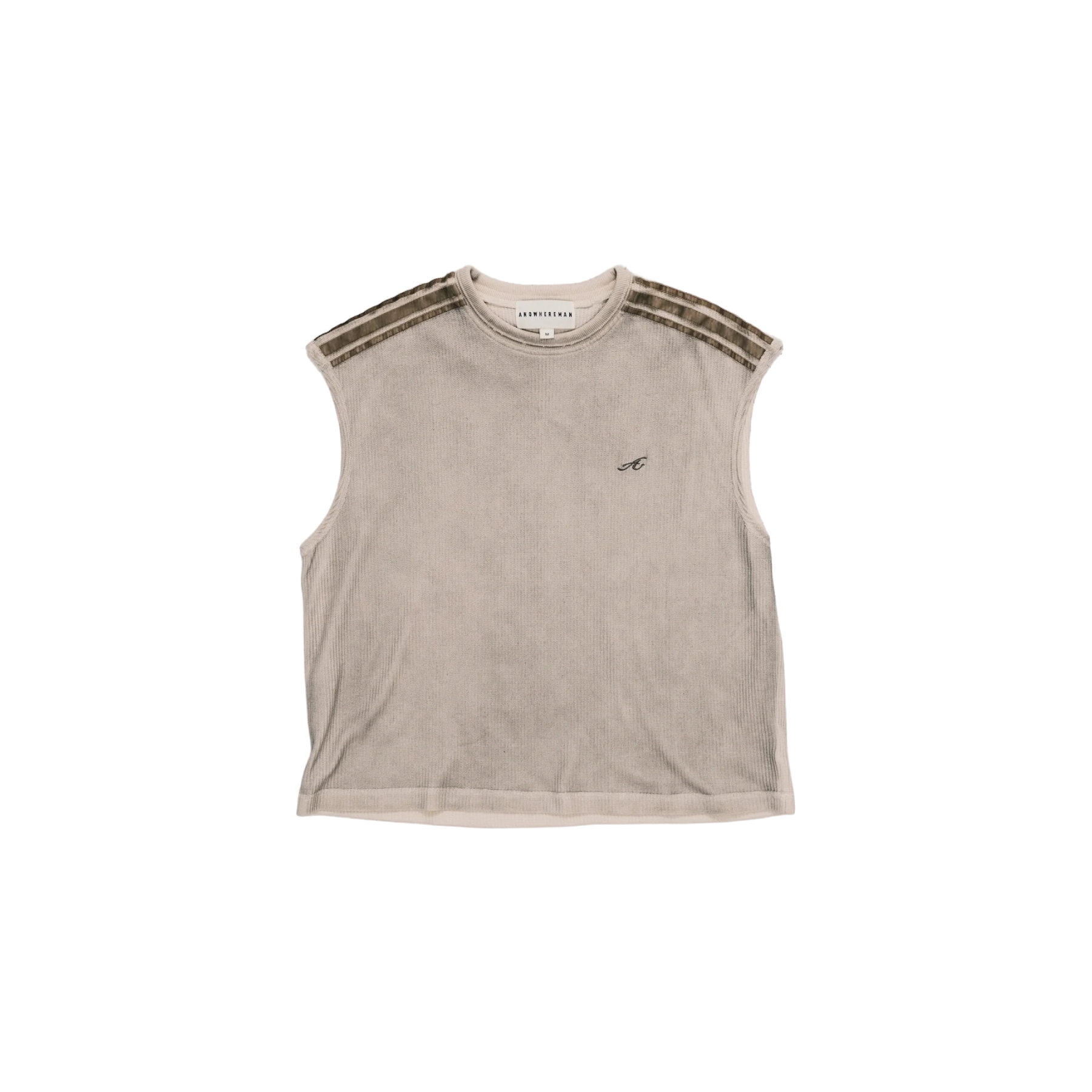 ANOWHEREMAN WASHED WAFFLE SLEEVELESS TOP 華夫格 背心