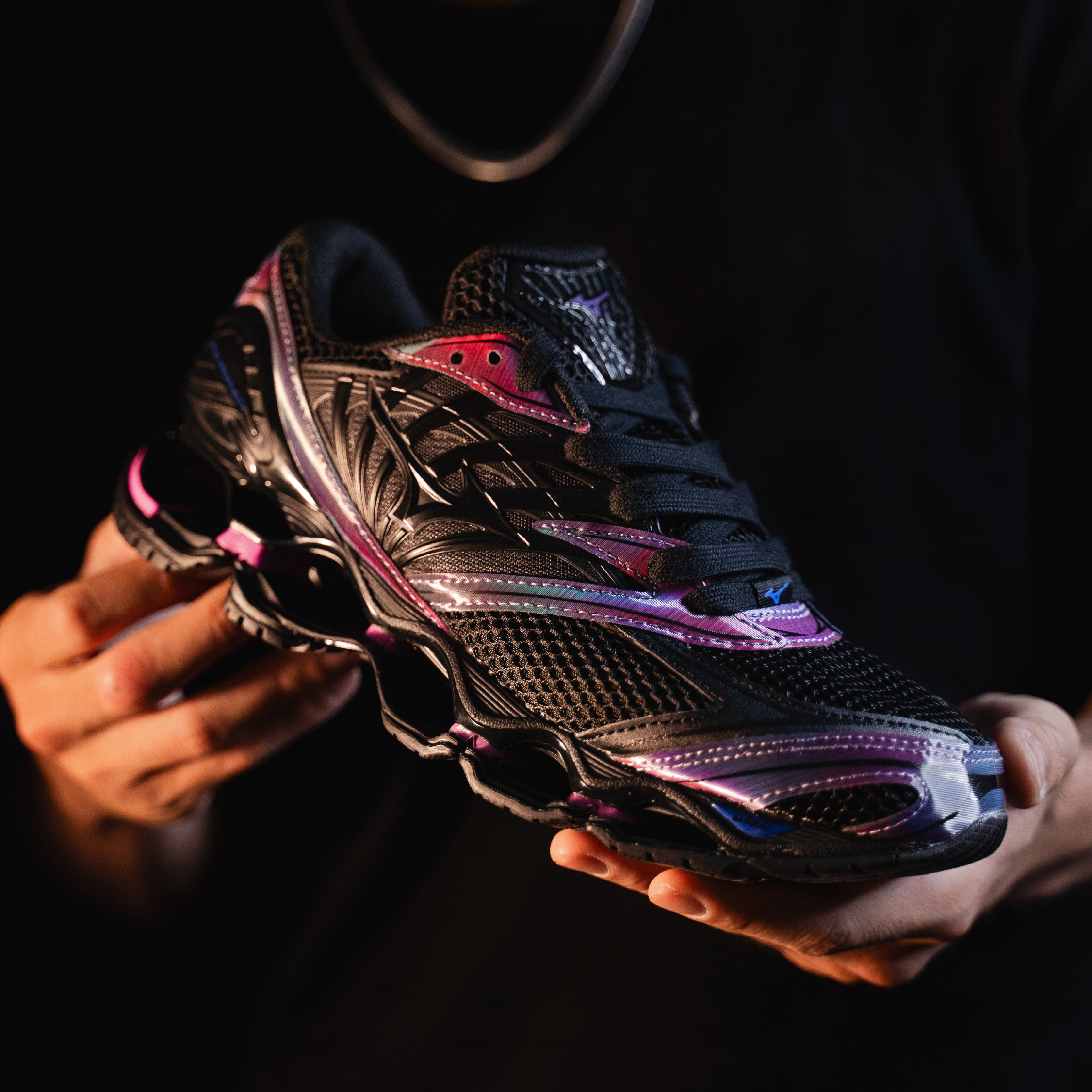 Mizuno 美津濃 Wave Prophecy LS D1GA260401 男女 運動休閒鞋 舒適 黑 紫