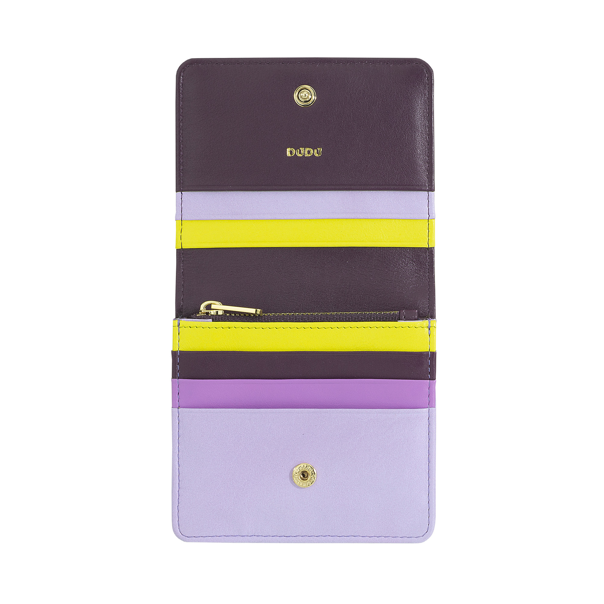 Women leather RFID wallet Flores 534-1726-60 Deep Purple
