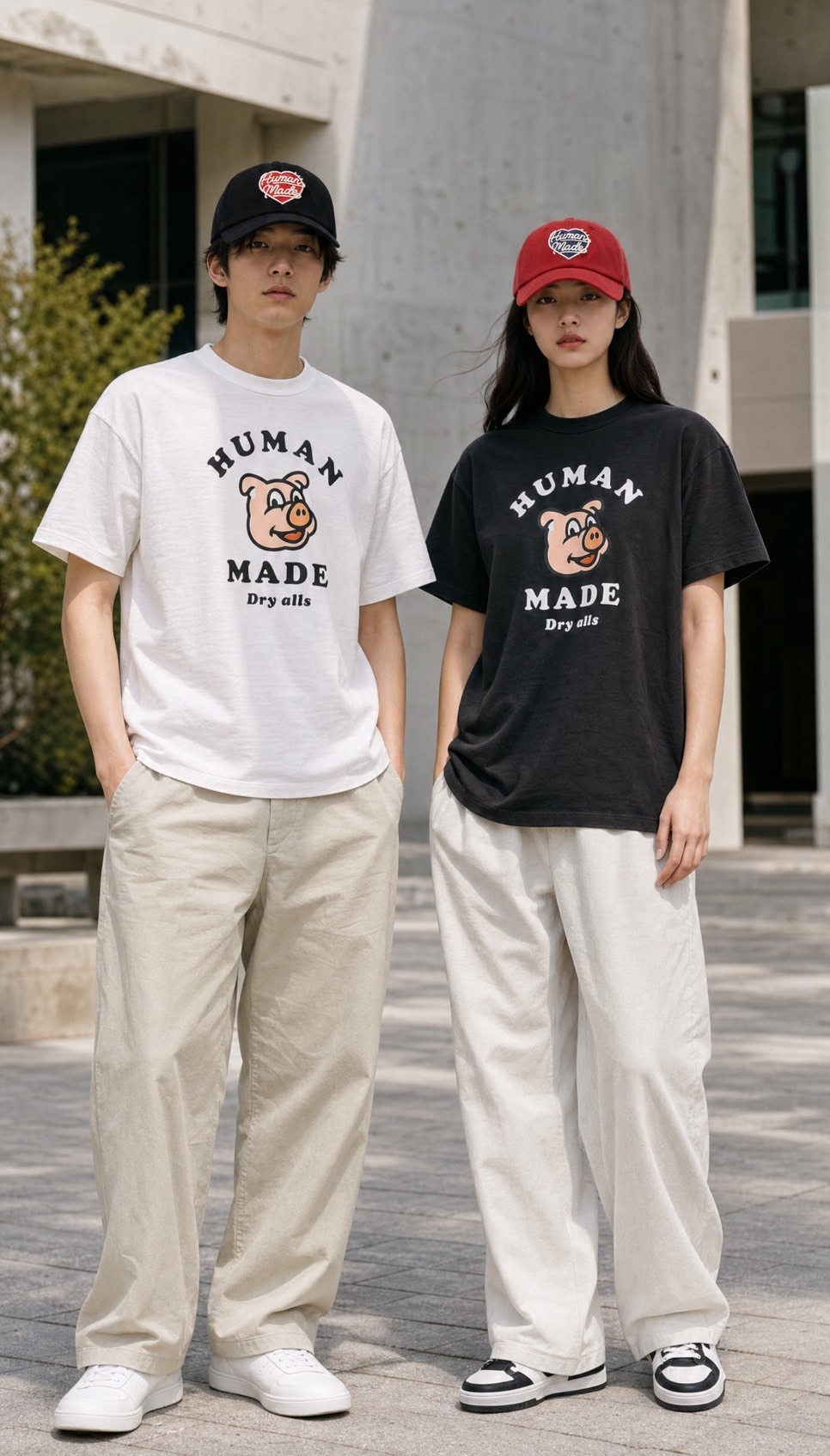 【APAIR】預購 HUMAN MADE GRAPHIC T-SHIRT 小豬 黑白 短T