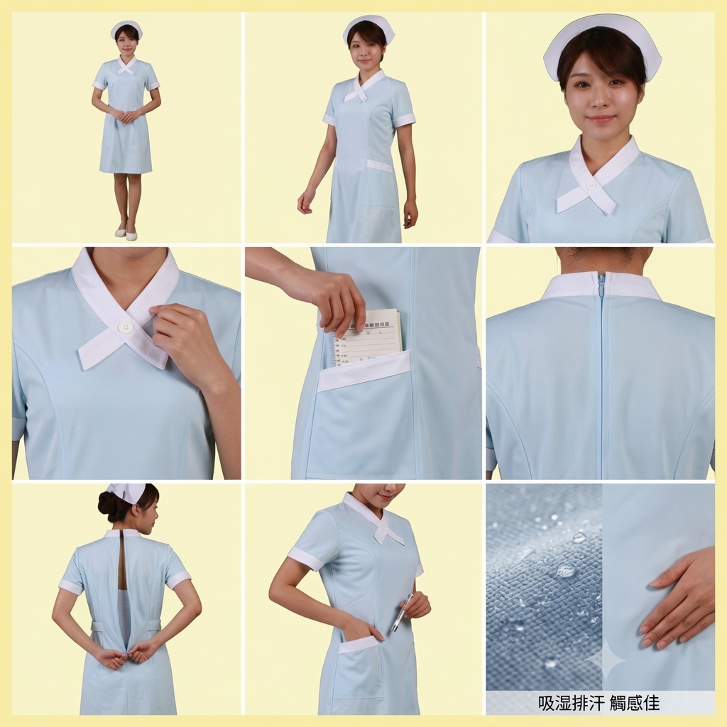 2551 護士服洋裝