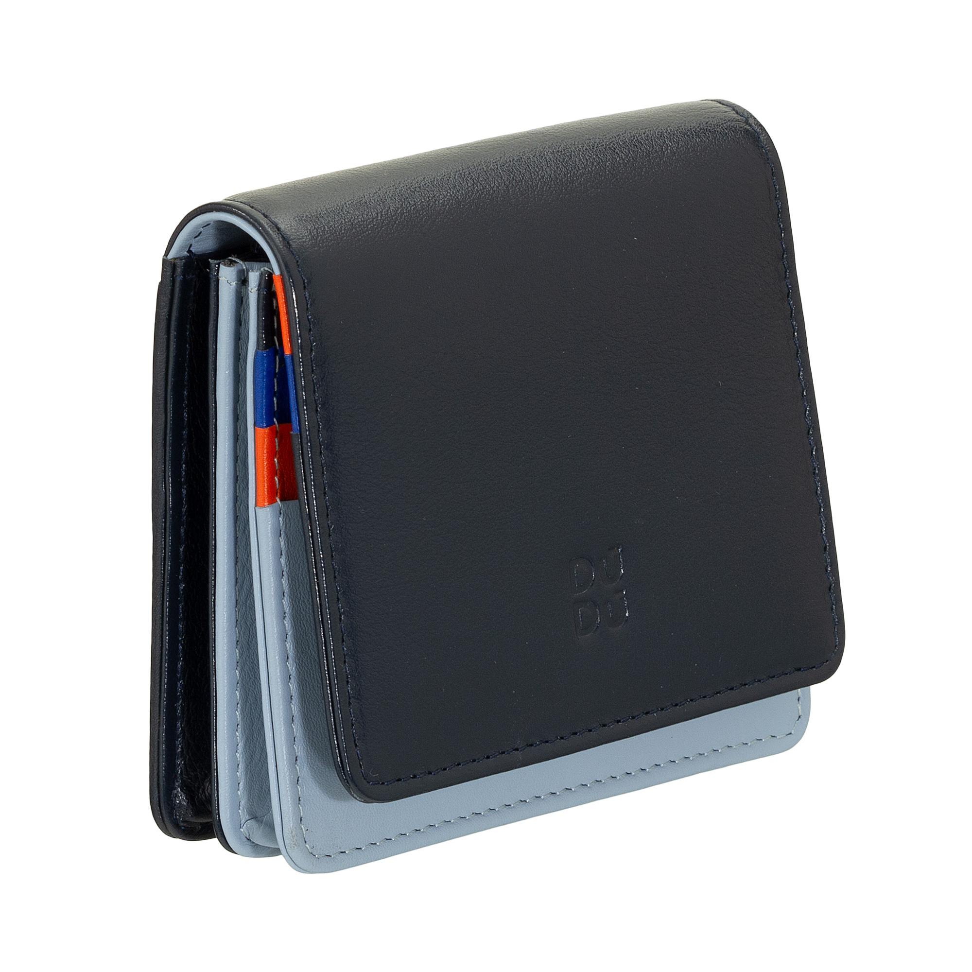 Women leather RFID wallet Flores 534-1726-07 Navy