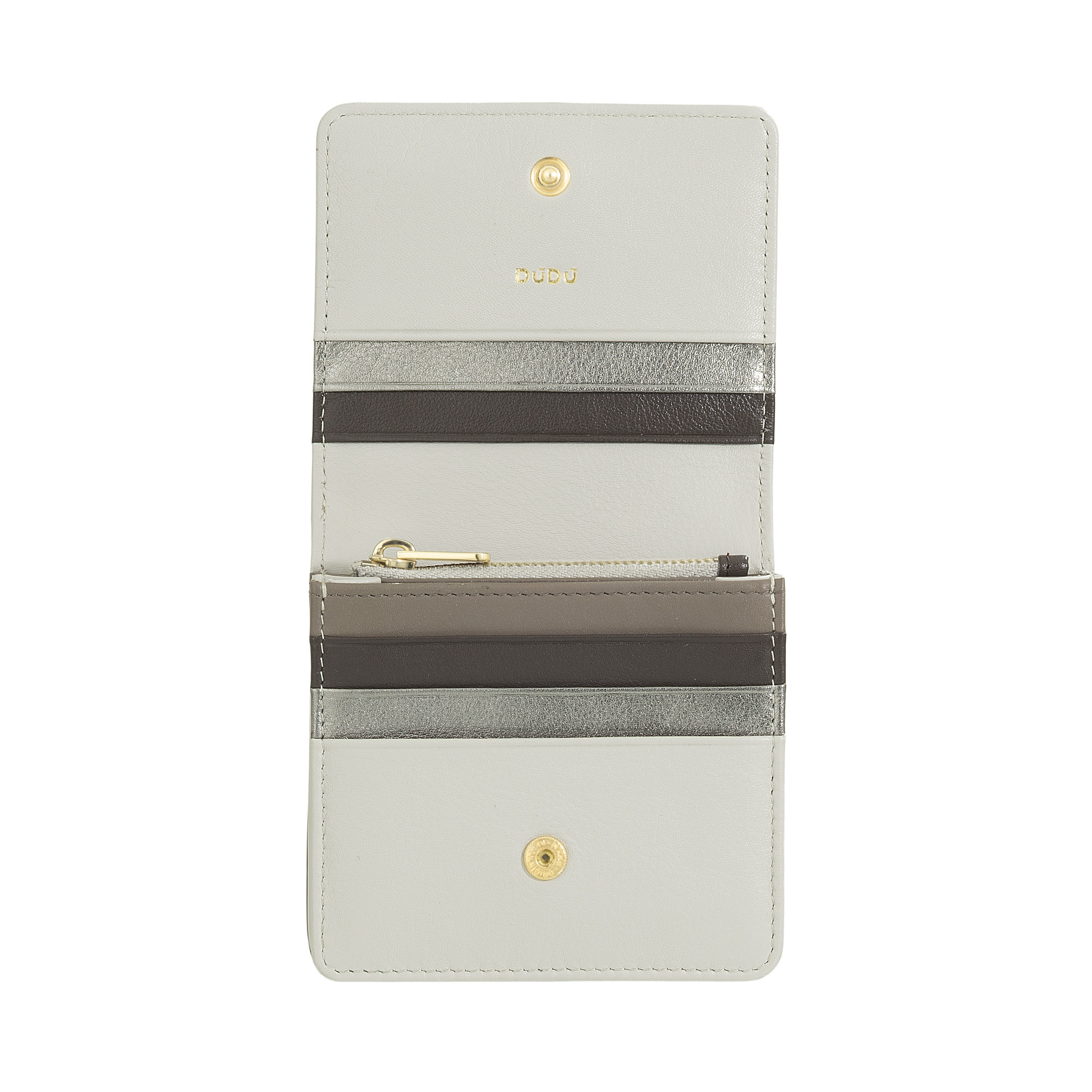 Women leather RFID wallet Flores 534-1726-39 Pearl Grey