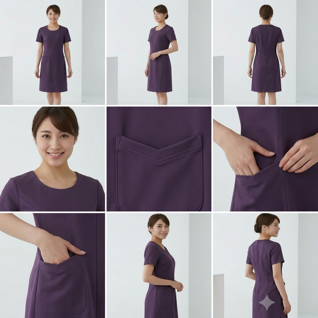 2517P 護士服洋裝