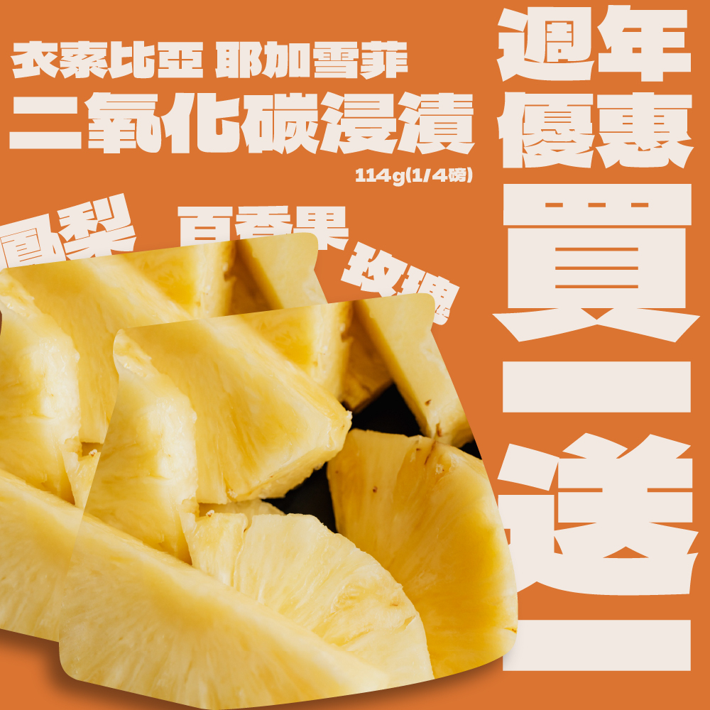 【週年優惠-買一送一】淺焙｜衣索比亞 耶加雪菲 艾瑞嘉 二氧化碳浸漬+日曬處理法 1/4磅 咖啡豆