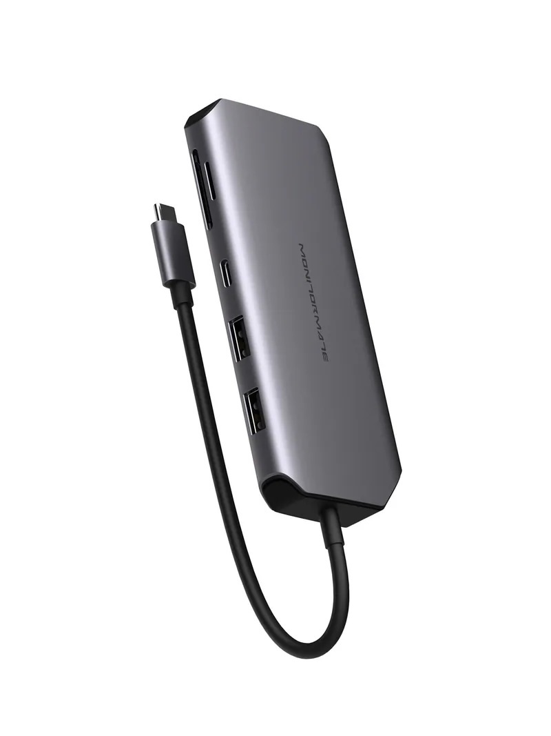 MONITORMATE【CX1 USB-C Gen2 十合一轉接器 - 太空灰】