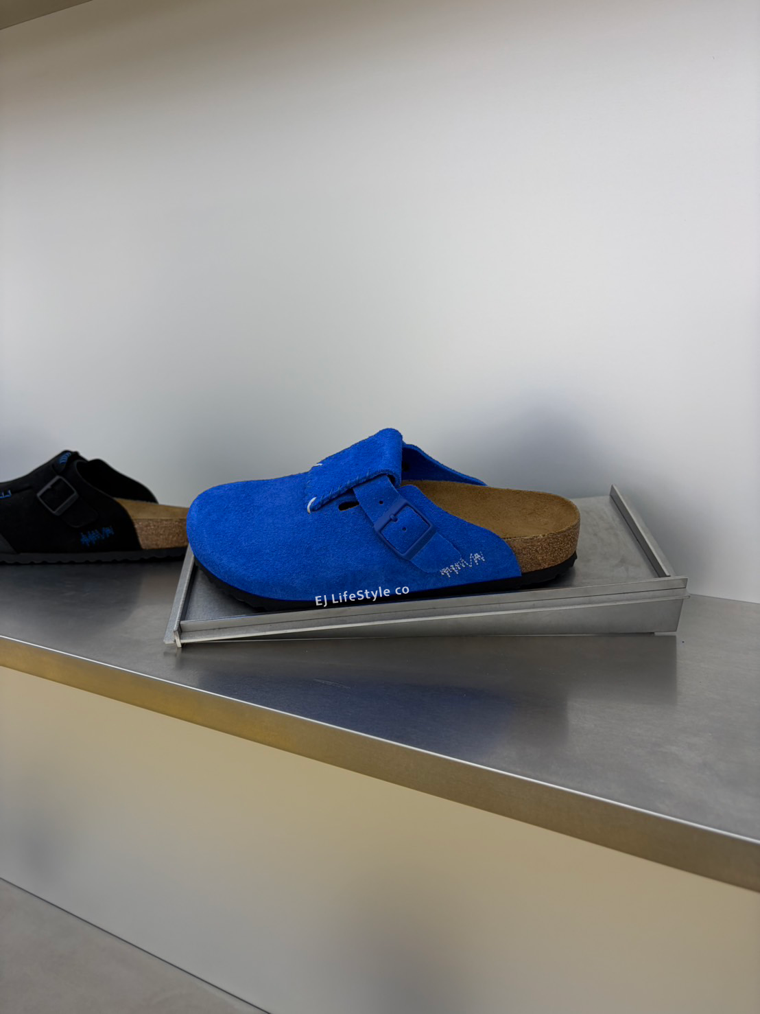 🇰🇷 BIRKENSTOCK X ADER ERROR BOSTON FLAP "BLUE" 勃肯 穆勒鞋 麂皮 外縫線 / 預購