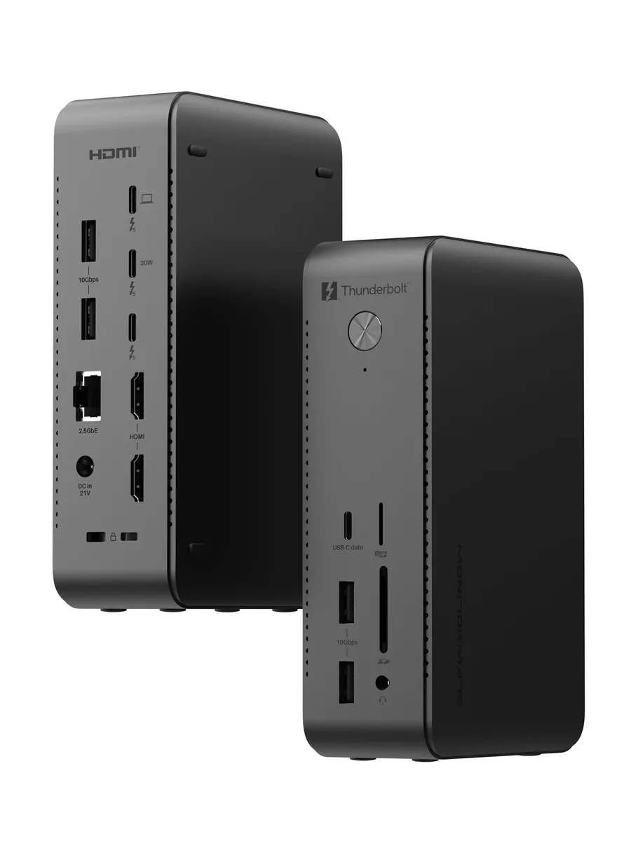 TD2 與 T-max Thunderbolt 5 Dock 擴充埠與 SSD 硬碟盒