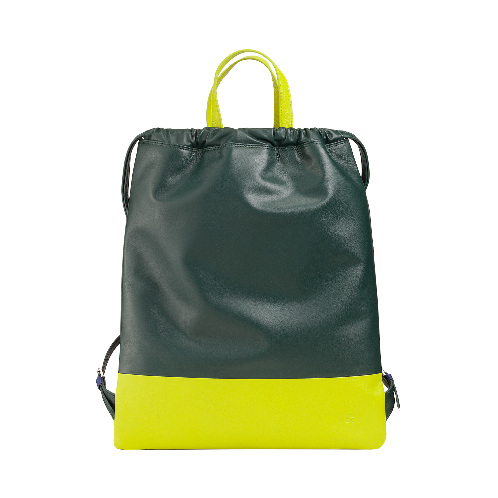Women leather Drawstring backpack Linosa 534-1671-64 Mangrove
