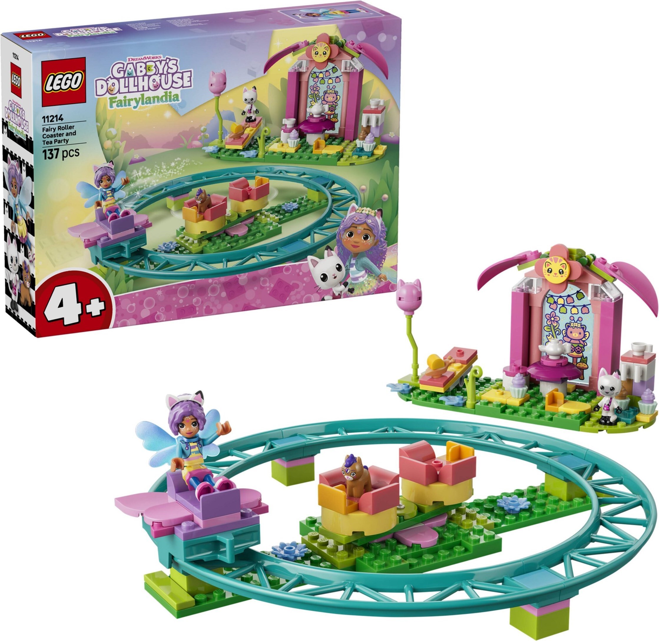 LEGO 11214 樂高積木 11214 Gabby's Dollhouse 蓋比的娃娃屋系列 - 精靈雲霄飛車和茶會