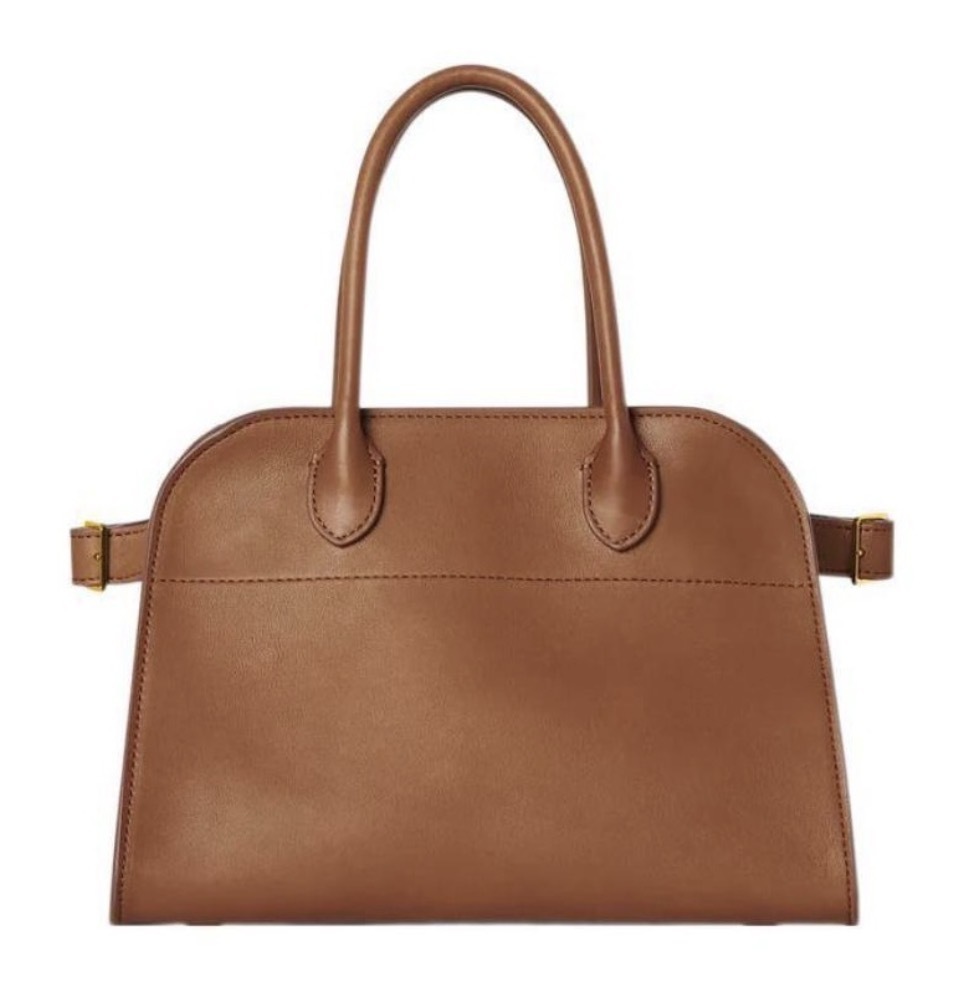 The Row Soft Margaux 10 Natural Grain Saddle Leather 馬鞍皮 手袋 啡色 Saddle
