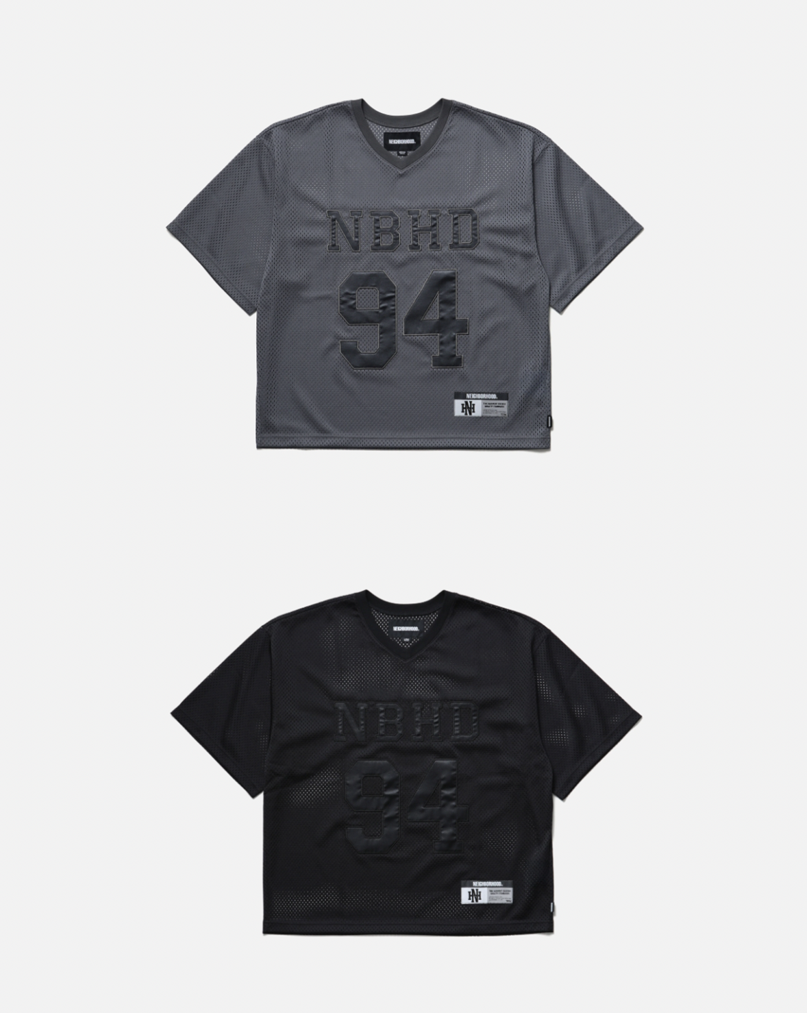 [現貨] NEIGHBORHOOD SS26 MESH HOCKEY SHIRT | BLACK / GRAY