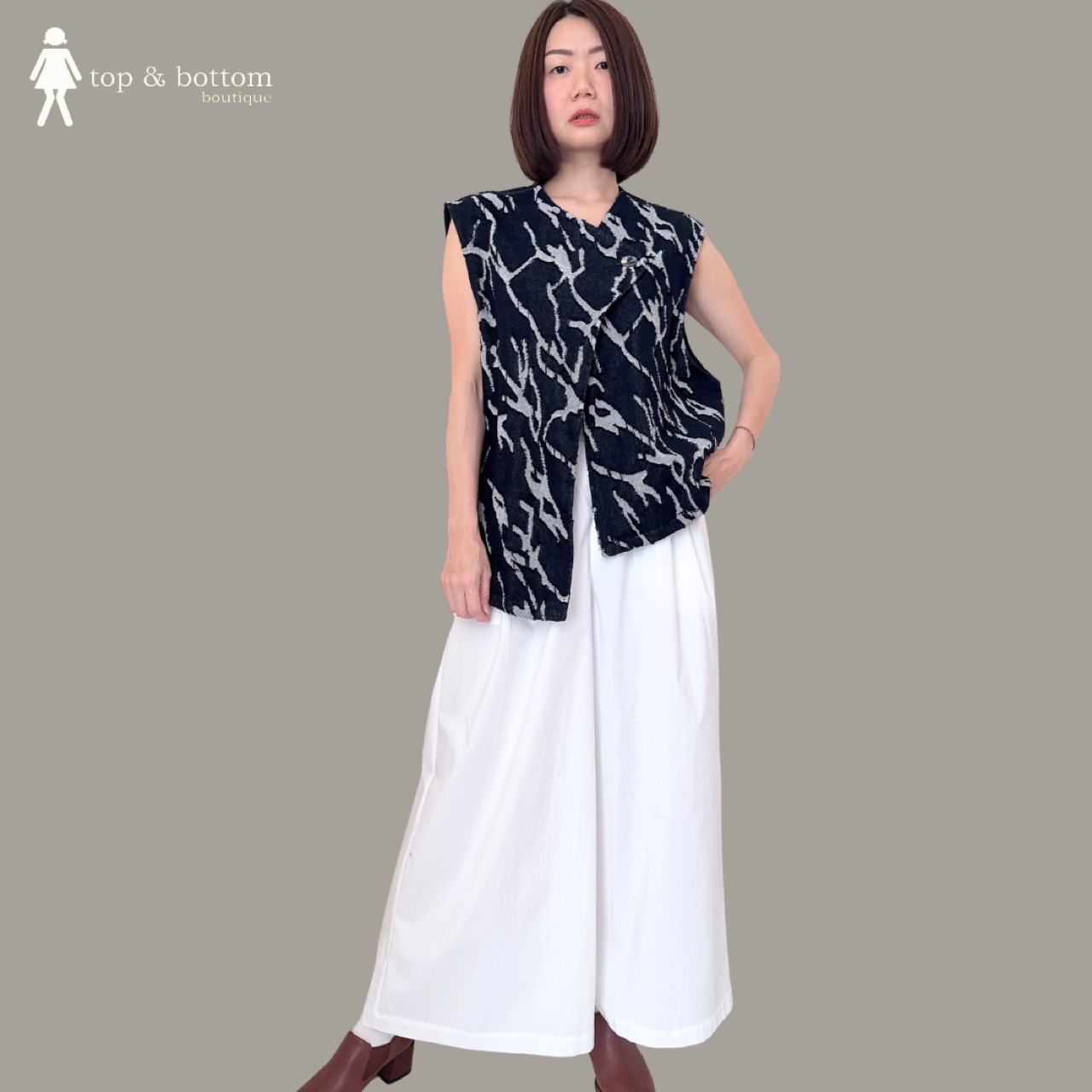 RIBBON AT WAIST PANT