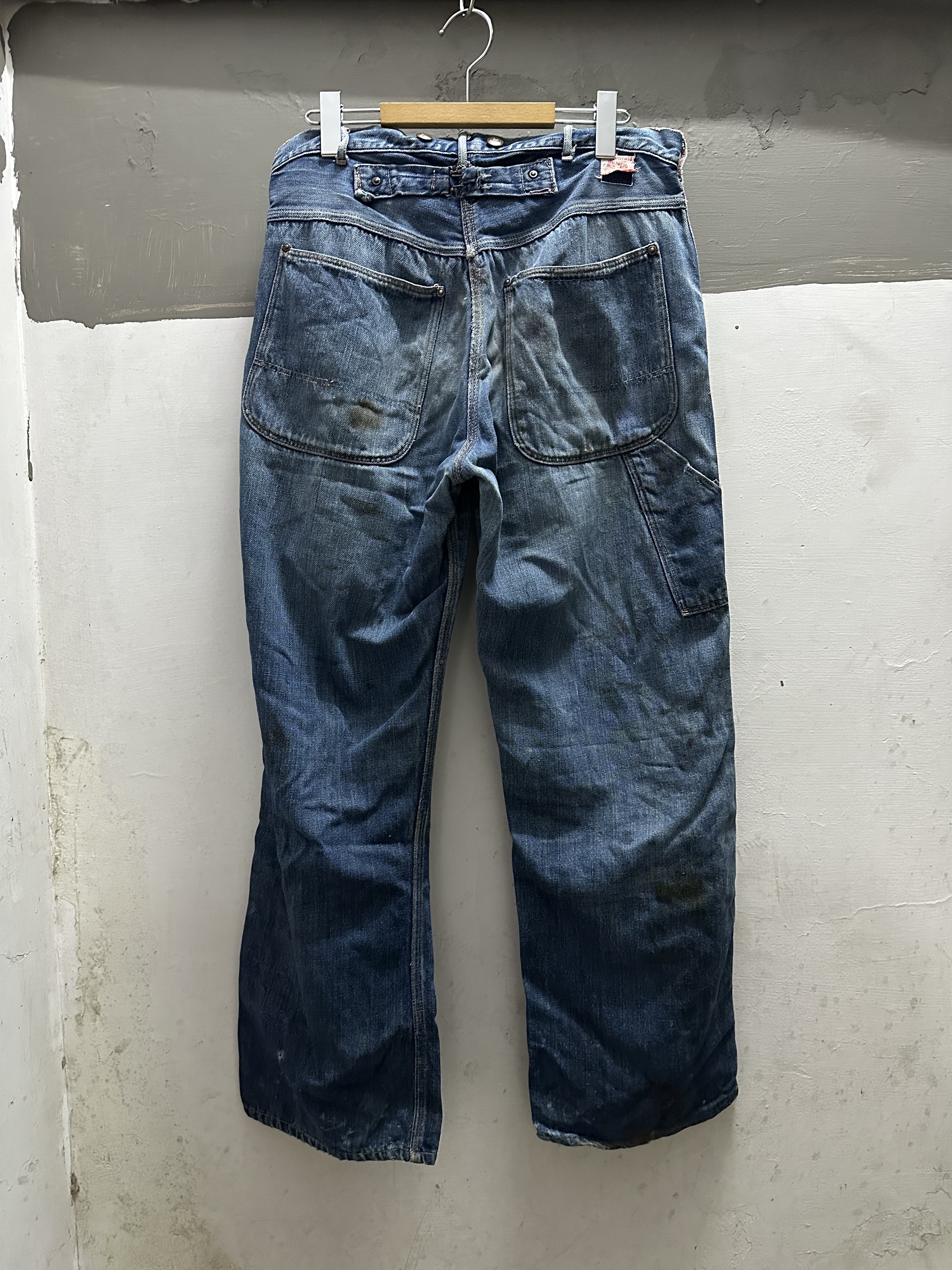 Late 30's BIG BROTHER Denim Painter Work Pant (W/Buckle Back)