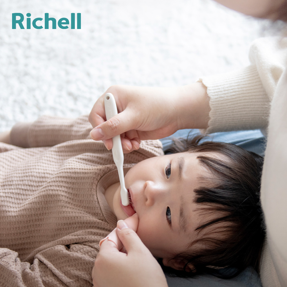 【 Richell 】日本利其爾 T.L.I 第二代乳牙刷系列 | 纖柔毛家長輔助用嬰幼兒牙刷 2入組