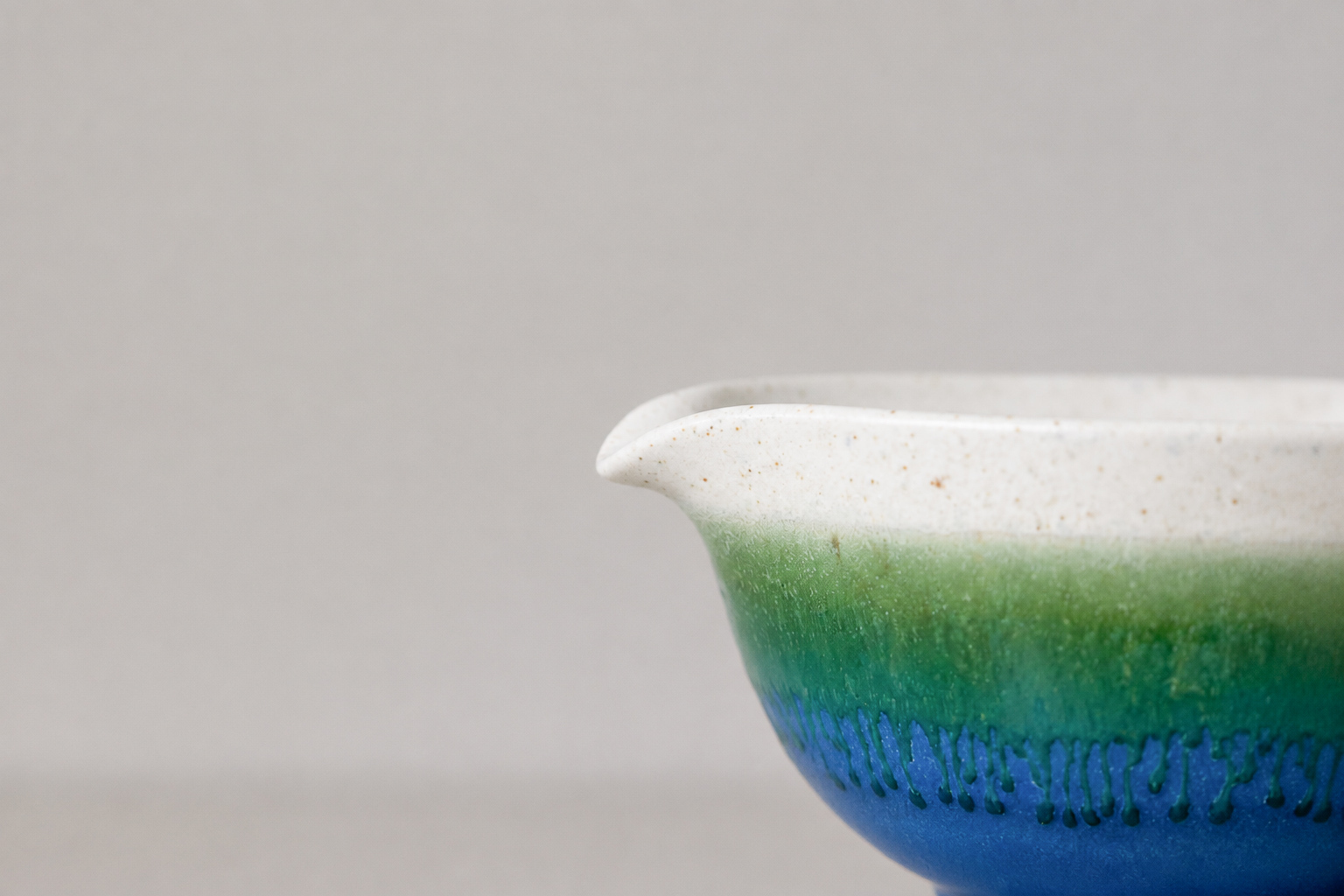 日本 美濃燒 土耳其藍 抹茶碗