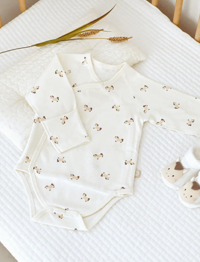 【BABY & I】Korea 4-Seasons Newborn Bodysuit (Boy Horse Pattern)