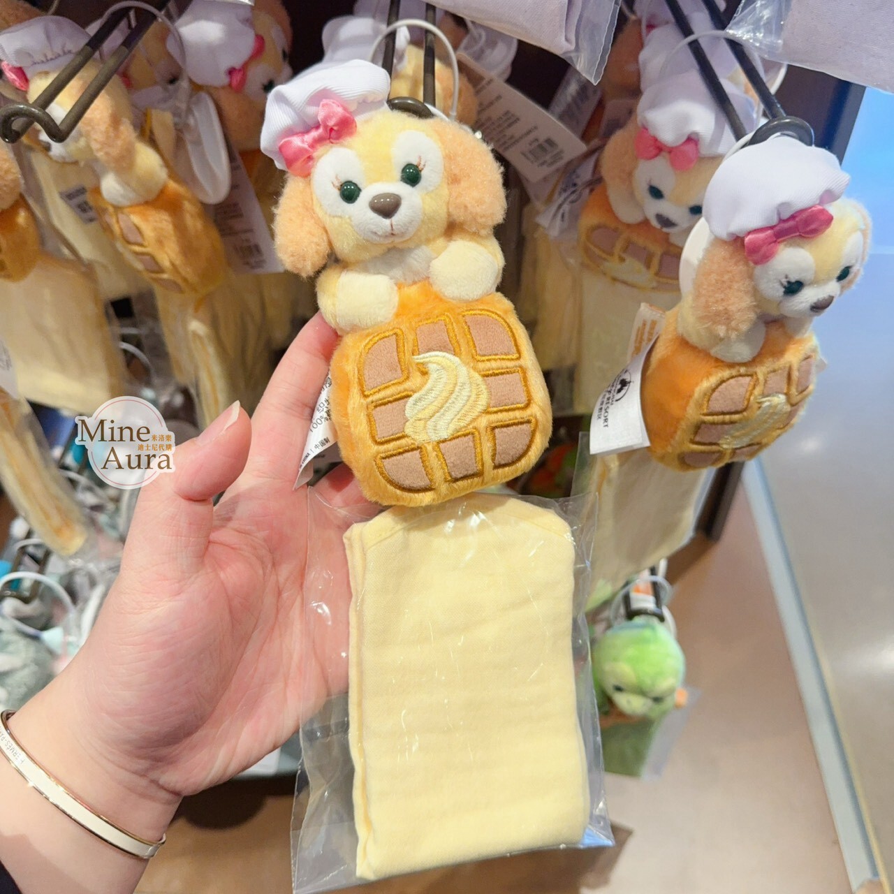 可琦安 餅乾 CookieAnn 絨毛趴趴 造型 毛巾 擦手巾 -上海迪士尼樂園
