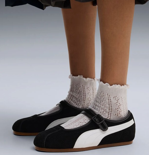 PUMA 休閒鞋 Tacklette Wns 焦糖底 瑪莉珍 黑色 女 40855001