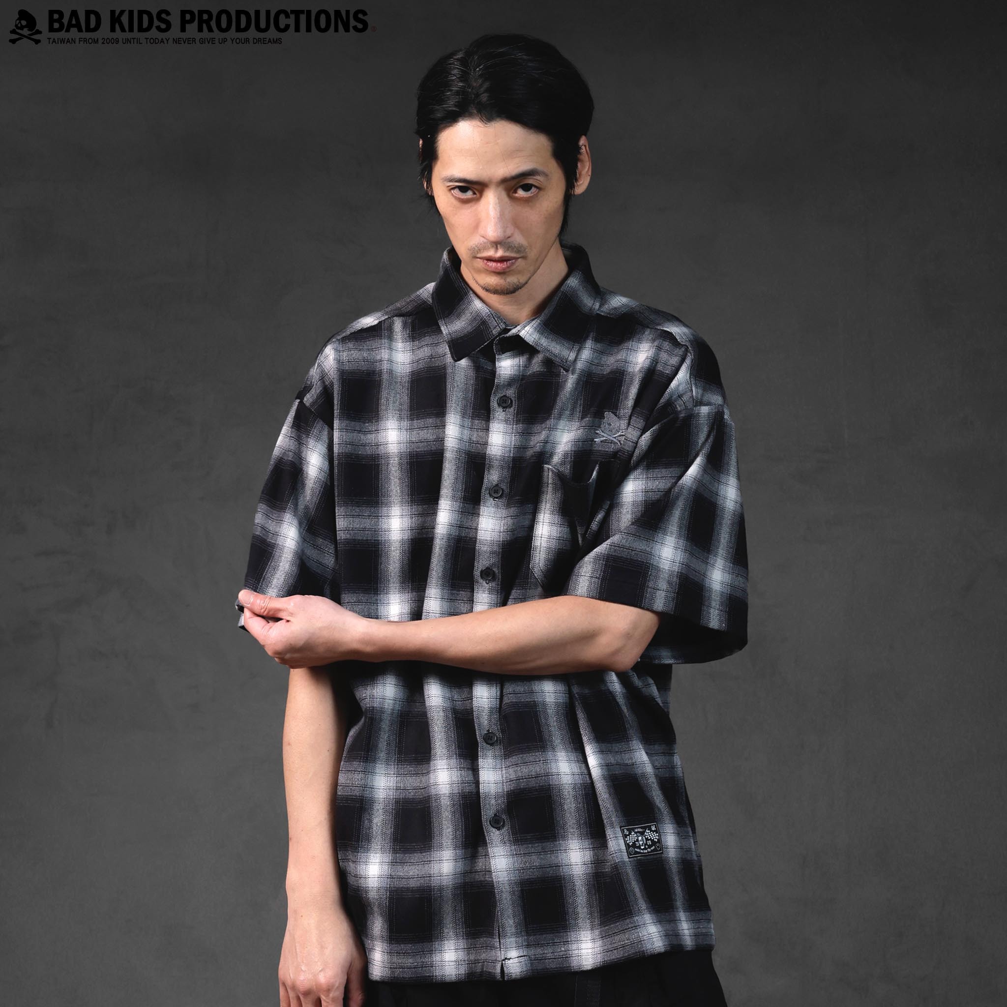 BAD KIDS 惡童 26S/S Plaid shirt (格紋短袖襯衫)