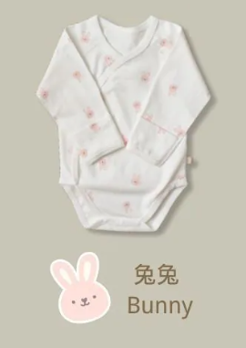 【BABY & I】Korea 4-Seasons Newborn Bodysuit (Bunny Pattern)