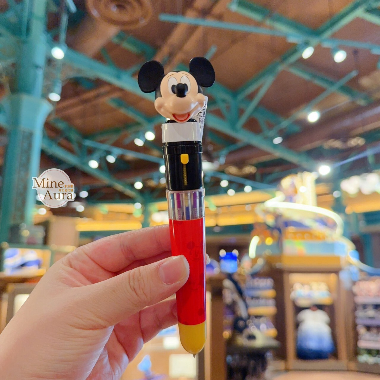 米奇 Mickey 立體大頭造型 多色 圓珠筆 -上海迪士尼樂園