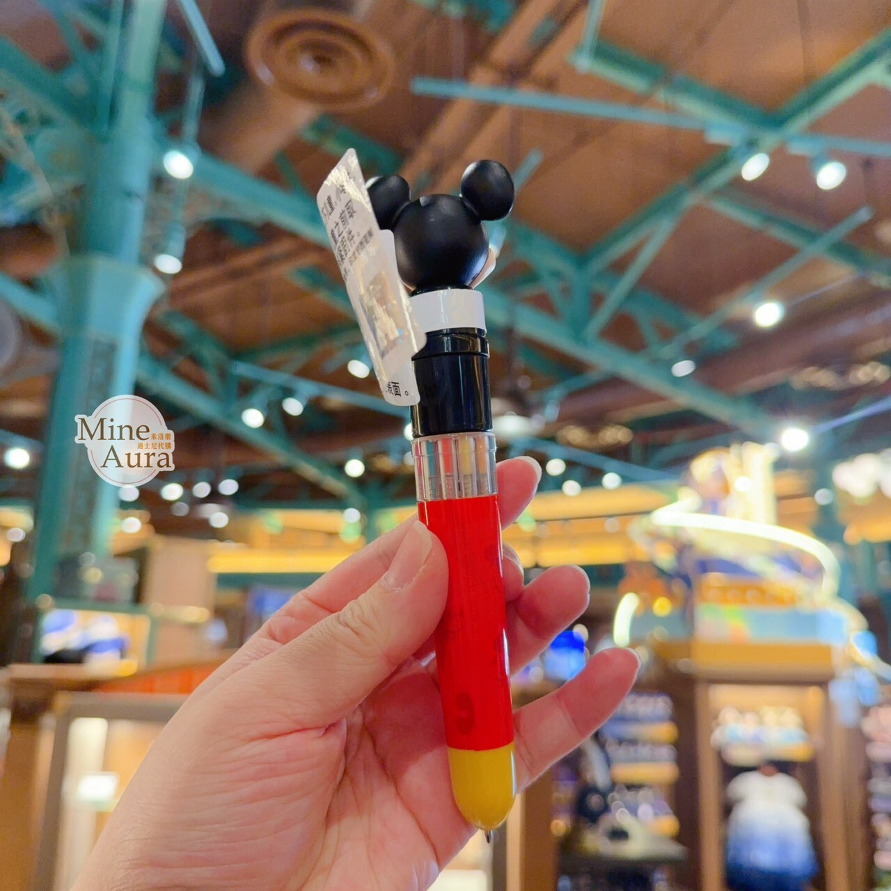 米奇 Mickey 立體大頭造型 多色 圓珠筆 -上海迪士尼樂園