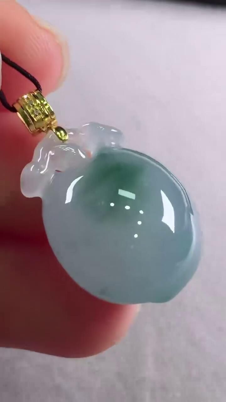 翡翠壽桃,天然翡翠A玉, 緬甸玉, Jade, Jadeite