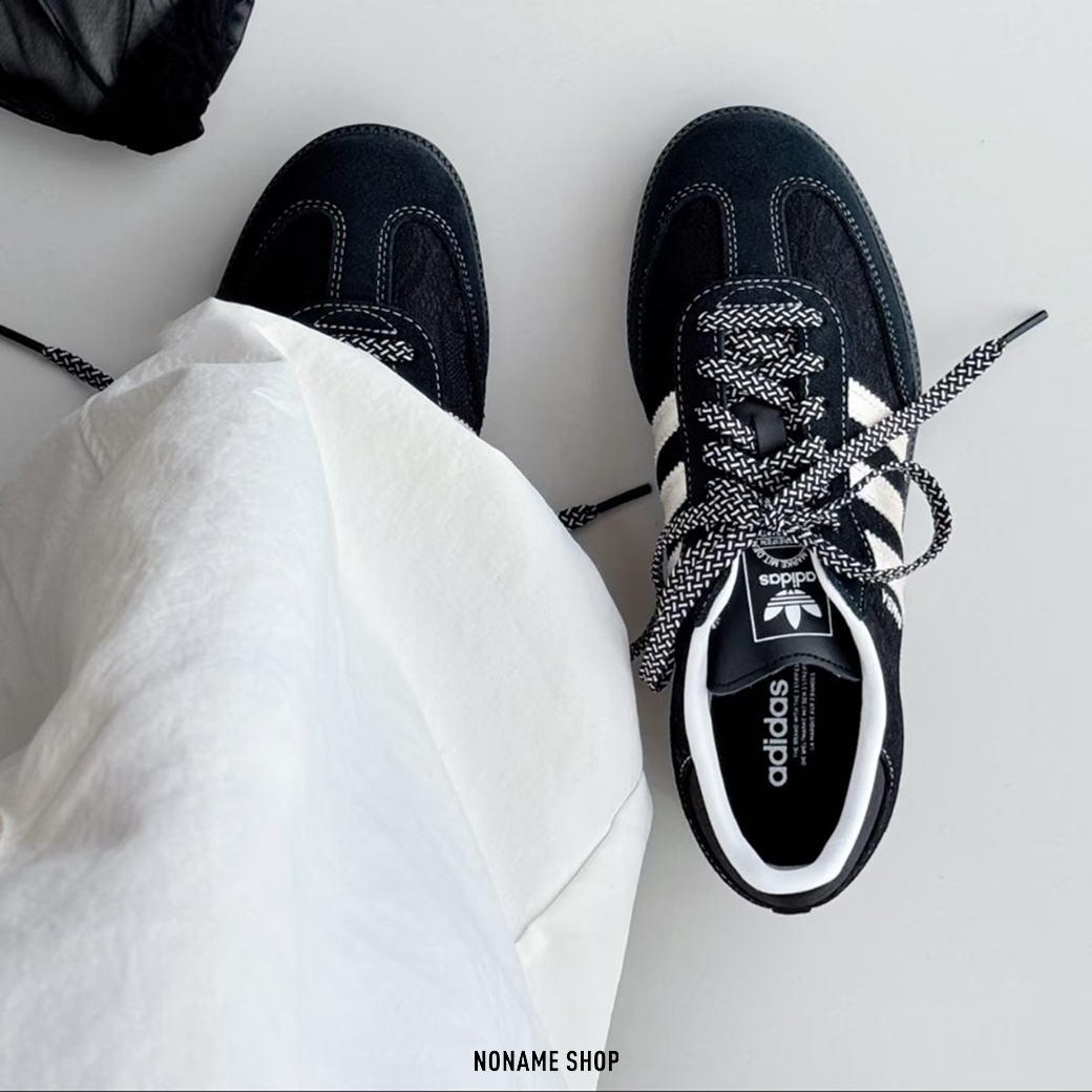 ADIDAS SAMBA OG 韓系 蕾絲 德訓鞋 黑白 (女款)