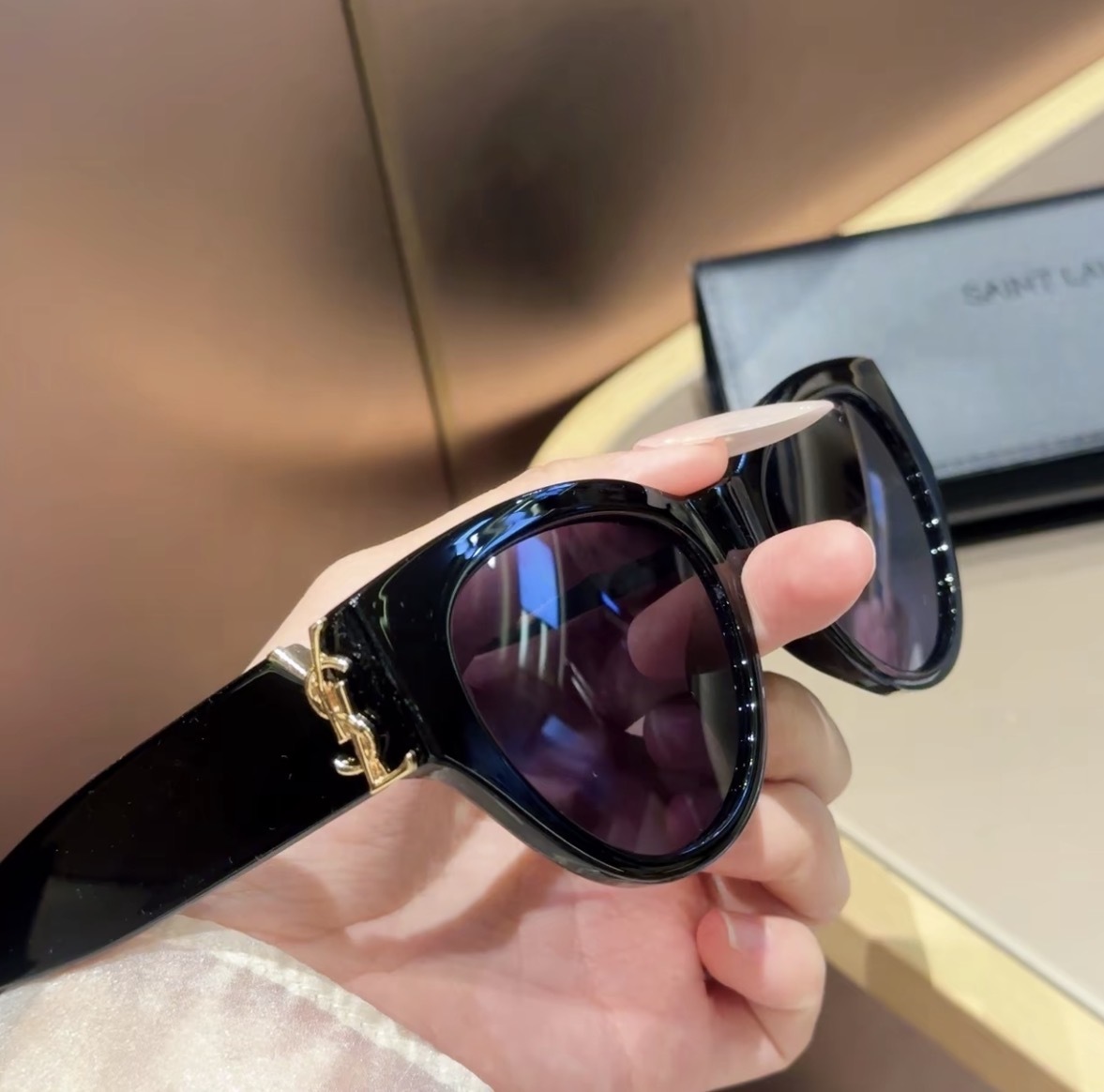 Ysl Saint Laurent Square Frame Sunglasses太陽眼鏡