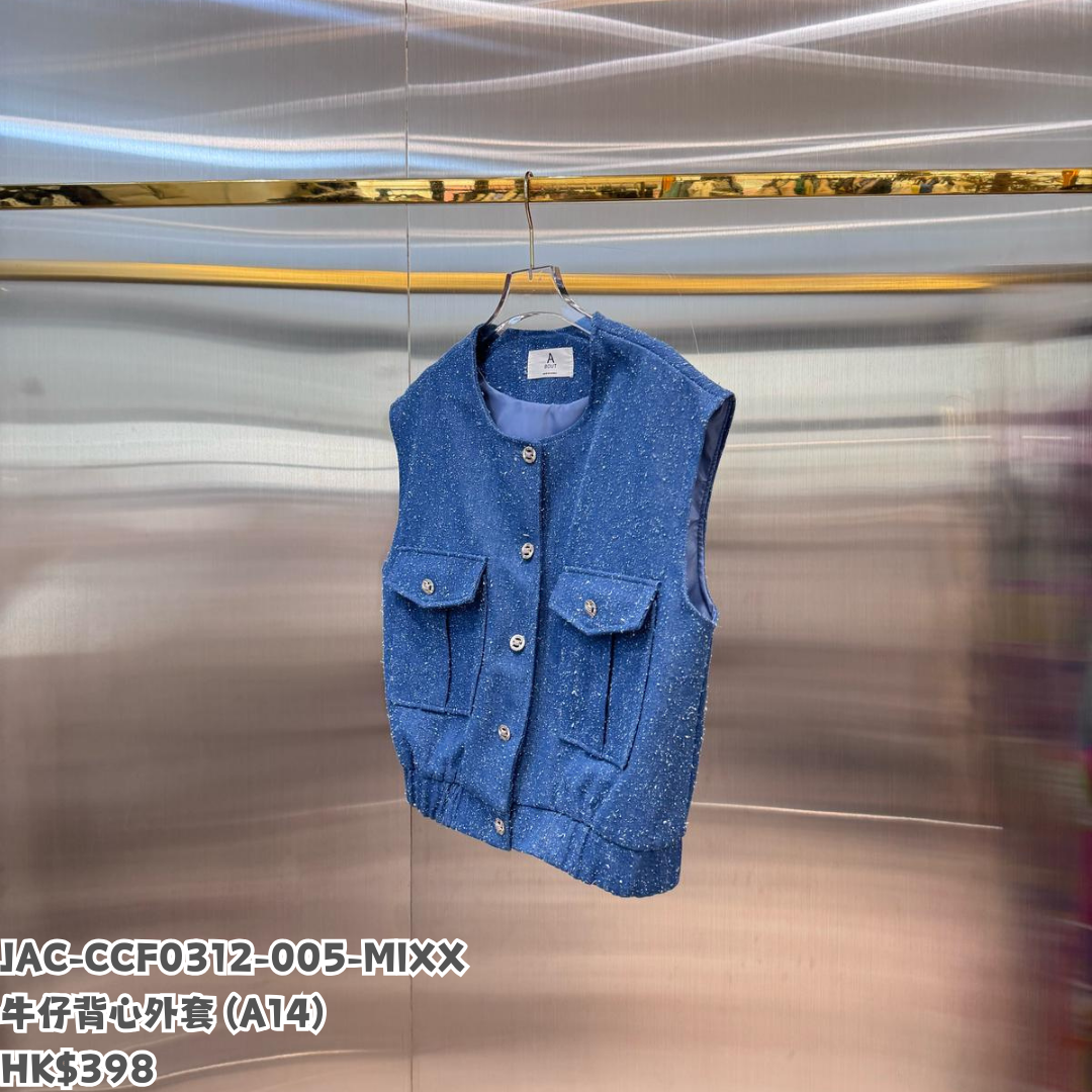 HOT-CCG0810-061 牛仔背心外套 (A61)