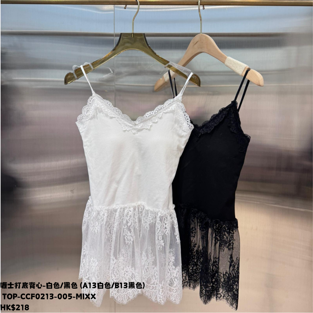 HOT-CCG0810-136 喱士打底背心 黑色 (A136)