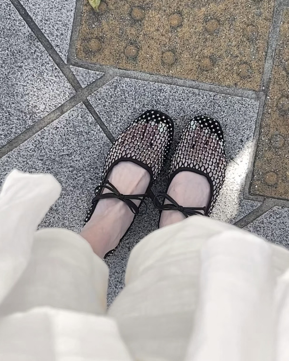 <超難買>東京限定 SY United Arrows 透膚 水鑽 漁網鞋 兩色
