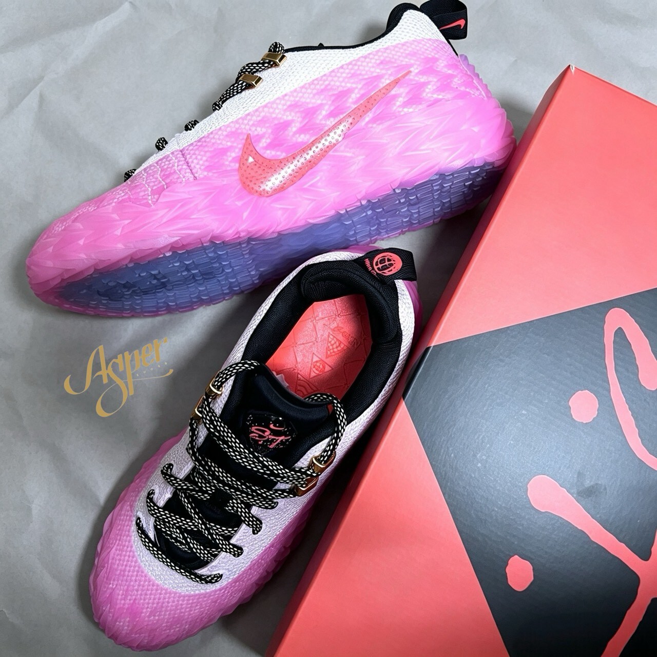 【官網限定】Nike ST Charge EP ''Pink Foam Soft Yellow'' 實戰籃球鞋粉紅泡泡 io8062-600 Viii