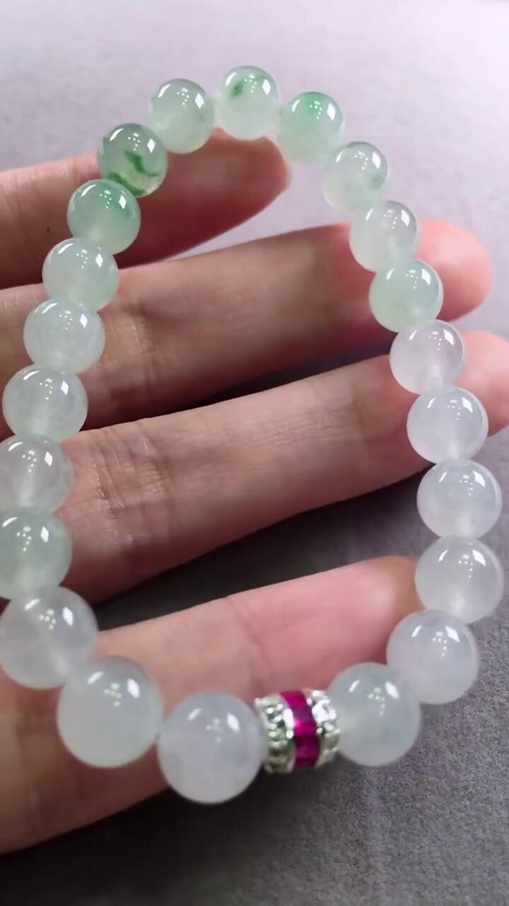 翡翠手串 (8.2mm直徑),天然翡翠A玉, 緬甸玉, Jade, Jadeite