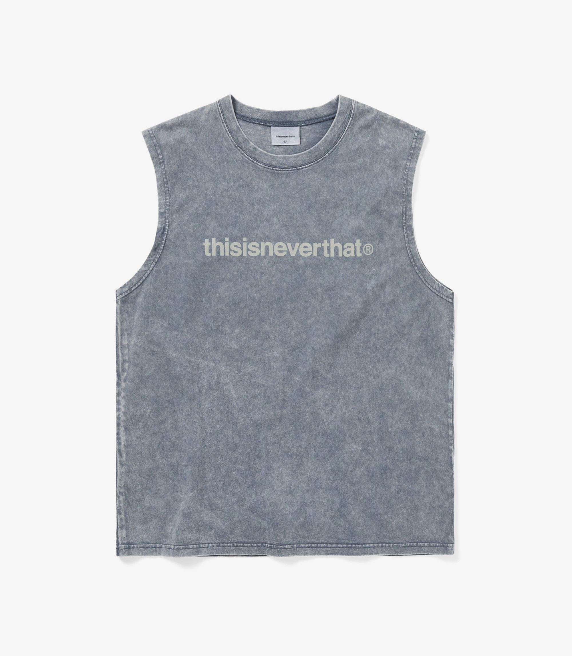 thisisneverthat 復古水洗 Logo 無袖背心