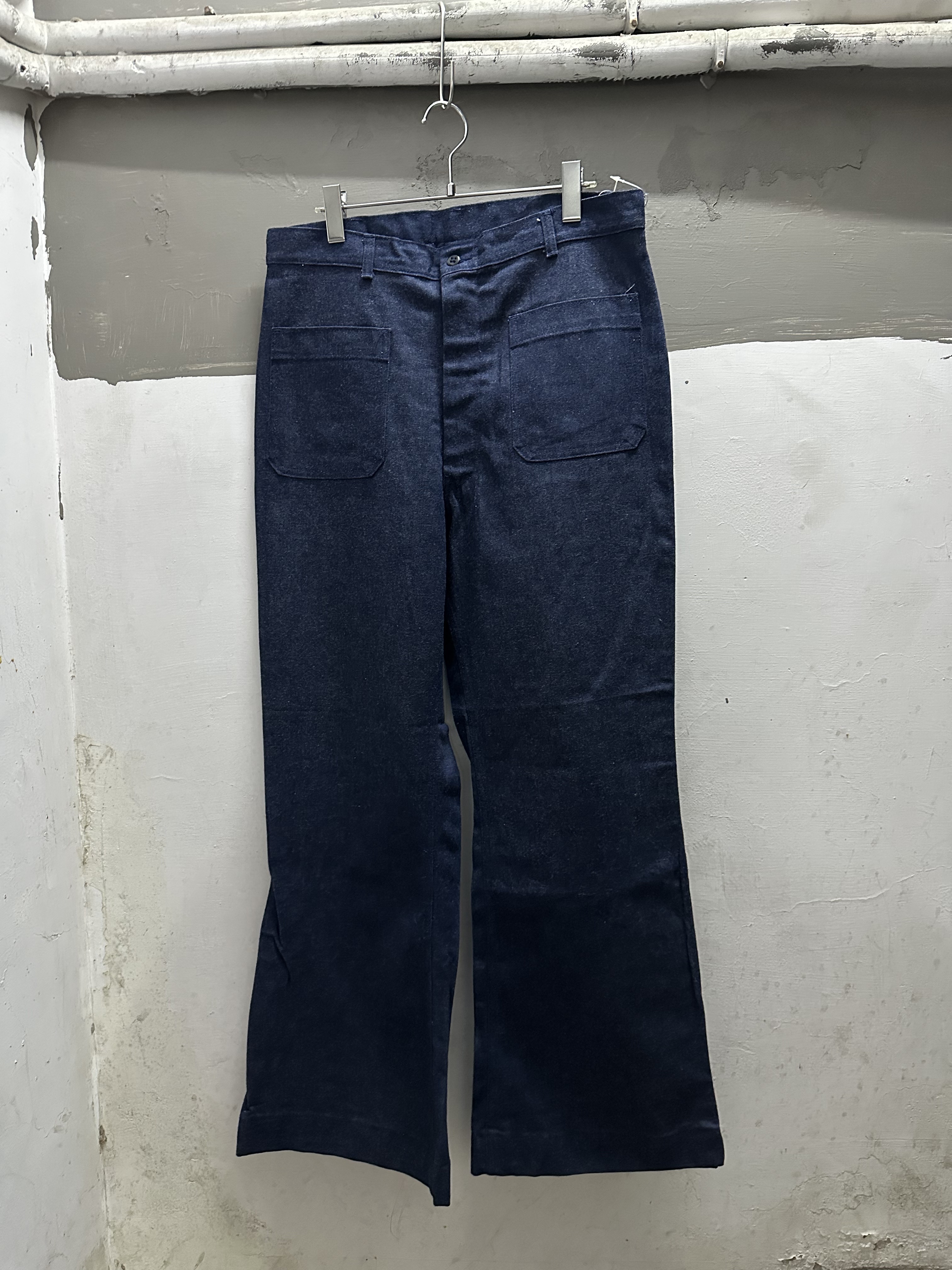 80‘s  US NAVY DENIM SAILOR PANT (BELL BOTTOM) (DEAD STOCK)