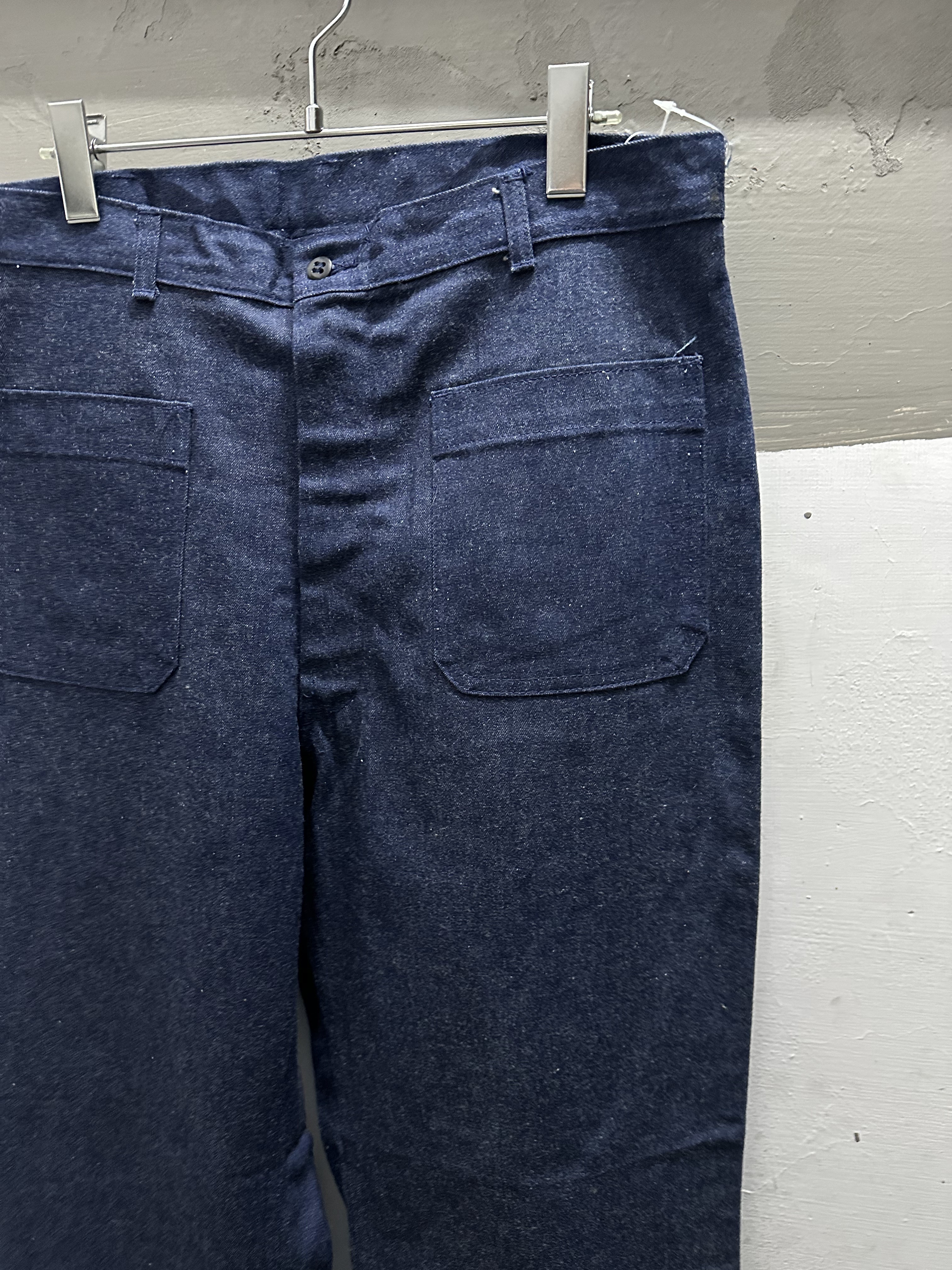 80‘s  US NAVY DENIM SAILOR PANT (BELL BOTTOM) (DEAD STOCK)