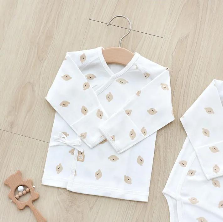 【BABY & I】Korea 4-Seasons Newborn Wrap Top (Puppy Pattern)